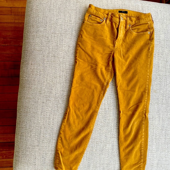 JCrew 9” Highrise toothpick cord in Camel
